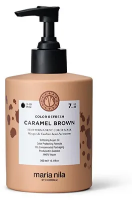 Imagen del producto de Mascarilla de tratamiento para el cabello, color castaño caramelo 7.35, 300 ml