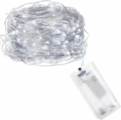 Obrázek produktu pro LED řetěz Nano - 2m, 20LED, 2xAA, studená bílá