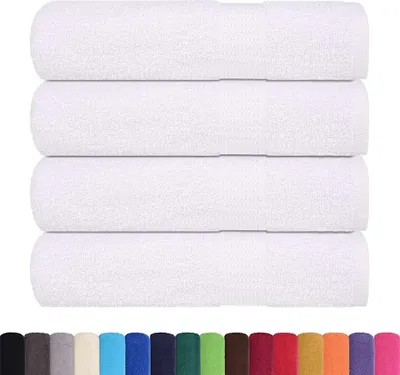 Produktbild von vidaXL Duschtücher FROGN 4 Stk. Weiß 70x140 cm 360 g/m²