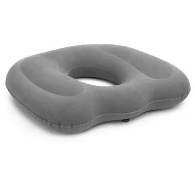 Produktbild von Aufblasbares Sitzkissen mit komfortabler Rückenstütze, orthopädisches Hämorrhoiden-Sitzkissen für Büro, Auto, Zuhause, druckentlastend und bequem
