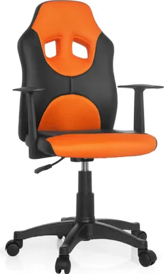 Produktbild von hjh OFFICE Kinderdrehstuhl KID GAME AL Schreibtischstuhl für Kinder höhenverstellbar mit Armlehnen Kunstleder