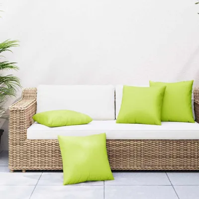 Produktbild von Möbel Sofakissen 4 Stk. Knallgrün 60x60 cm Stoff - Gartenmöbelauflagen CC4221