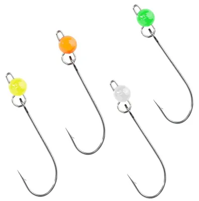 Produktbild von Balzer Tungsten Cheburashka mit Haken - 2 Jighaken, Größe / Gewicht / Farbe:Gr. 6 / 0.75g / Orange