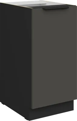 Produktbild von Unterschrank mit einer Tür LUNARA – Breite 40 cm, Graphit/Schwarz