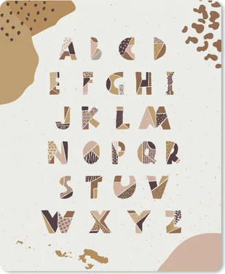 Produktbild von MuchoWow® Mauspad Mousepad Zitate - Sprichwörter - Alphabet - Kinder - Baby 30x40 cm - Mousepads - Maus Mat - Pad - Mausunterlage - Mausmatten