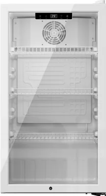Produktbild von PKM GKS83W Flaschenkühlschrank, 89 Liter Nutzinhalt, Display & Touch Control, Umluft-Kühlung, LED Beleuchtung, weiß