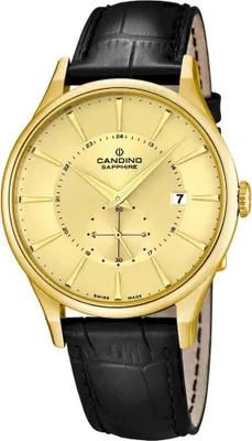 Produktbild von Candino Herren Uhr Armbanduhr C4559/2 PVD gold Leder schwarz