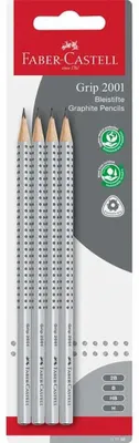 Immagine prodotto di Matita FABER-CASTELL Grip 2001 (H HB B 2B) BK 4 pz.