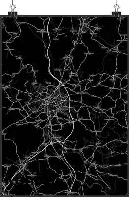 Produktbild von Mr. & Mrs. Panda Bild Künzell DIN A4 - Geschenk, Wandbild, Kunstdruck, Stadt Dorf Karte Landkarte Map Stadtplan, Plakat, wanddeko, drucke