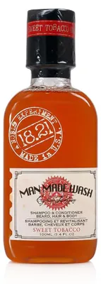 Obrázek produktu pro 18.21 Man Made 3-1 Body Wash, Shampoo and Conditioner - Sweet Tobacco 100 ml