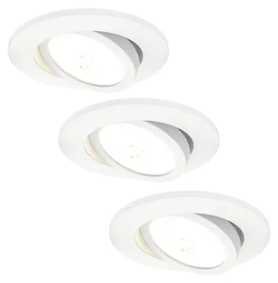 Image de Ledvion lot de 3 spot LED blanc 7W CCT etanche IP65