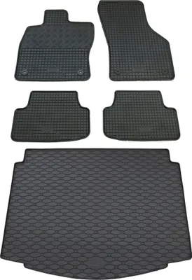 Produktbild von Rigum Gummi Fußmatten + Kofferraumwanne im Set für VW Golf 7 Limo