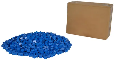 Produktbild von Simba Blox, 1000 blaue Bausteine für Kinder ab 3 Jahren, 4er Steine, im Karton, vollkompatibel mit vielen Anderen Herstellern