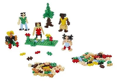 Produktbild von Plus-Plus Bauspielzeug Menschen der Welt Lernspiel
