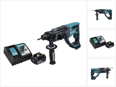 Obrázok produktu pre Akumulátorové kombinované kladivo Makita DHR 202 RM1 18 V 2,0 J SDS Plus + 1x akumulátor 4,0 Ah + nabíjačka
