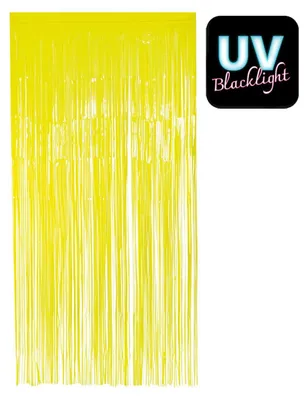 Produktbild von Folienvorhang 100 x 200 cm | Neon Gelb UV