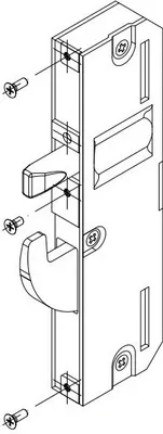 Produktbild von Schüco Reparaturartikel Schwenkhaken-Bolzen-Schlosskasten 241465