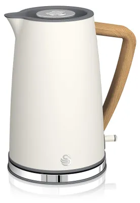 Productafbeelding van Swan SK14610WHTN, 1,7 liter, 3000 watt, Wit, Roestvrij staal, Waterniveau-indicator, Oververhittingsbeveiliging