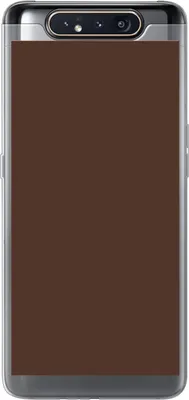 Produktbild von MuchoWow® Handyhülle Schutzhülle Hülle für Telefoonhoesje Samsung Galaxy A80 Braun - Dunkel - Farben Silikon Softcase Handy Hülle - Schutzdeckel