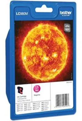 Immagine prodotto di Brother LC980MBP - Magenta - originale - blister - cartuccia d'inchiostro - per Brother DCP-145, 163, 165, 195, 365, 373, 375, 377, MFC-250, 255, 290, 295, 297