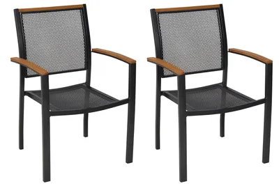 Produktbild von Merxx Gartensessel Itanos 2er Set, stapelbar-Aluminium/Kunststoff