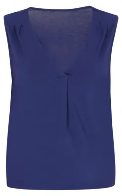 Produktbild von Damen Top Navy ärmellos V-Ausschnitt aus der Everyday Fashion Kollektion