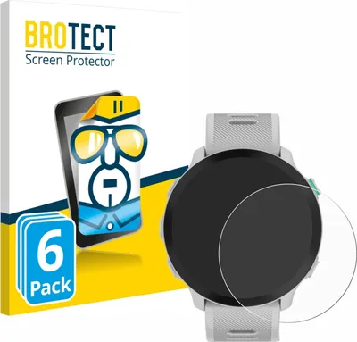 Produktbild von 6x Für Garmin Forerunner 55 Schutzfolie BROTECT Displayschutz Display Schutz Folie Klar Transparent