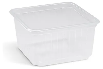 Produktbild von 50x Rechteckschale Quadroboxx Salatschale 115x115x61mm PP transparent 500ml