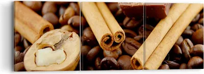 Produktbild von Bild auf Leinwand - Leinwandbild - Gerösteter Kaffee Aroma Schokolade - 90x30cm - Wand Bild - Wanddeko - Leinwanddruck - Bilder - Kunstdruck - Leinwand bilder - Wandkunst - CA90x30-0394