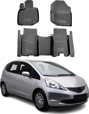 Productafbeelding van 2008-2015 Honda Jazz vloermatten, TPE, zwart, 4-delig