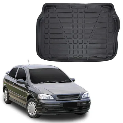 Produktbild von SCOUTT | Kofferraumwanne Laderaumwanne Kompatibel mit Opel Astra 2 G Hatchback 1998-2004, mit Hoher Rand, Kofferraum-Schutzmatte, Geriffelt, Aufrollbar, Schwarz