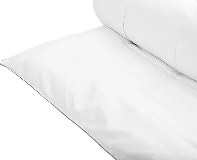 Obrázok produktu pre BELIANI Posteľná prikrývka biela bavlna polyesterová výplň 155 x 200 cm vhodná pre alergikov teplá perina spálňa