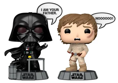 Imagen del producto de FUNKO POP! Darth Vader y Luke Skywalker, figura coleccionable, películas y series de televisión