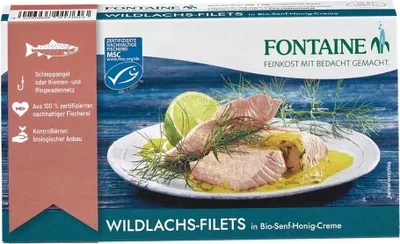 Image de Filet de saumon sauvage - Crème de moutarde et de miel 200g