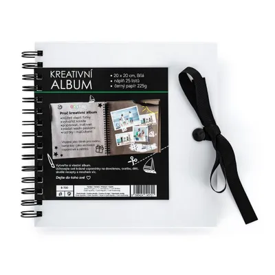 Obrázok produktu pre Kreatívny album biely 20,5 x 20,5 cm