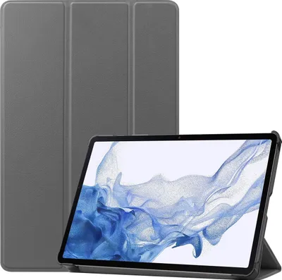 Produktbild von Mobigear Tri-Fold  Samsung Galaxy Tab S9 Hülle Klapphülle - Grau