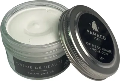Zdjęcie produktu dla Pasta do butów Famaco Creme de Beaute - 50ml - biała (398)