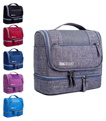 Produktbild von Kulturbeutel für Damen und Herren, hängend, große Reise-Kosmetiktasche in Grau
