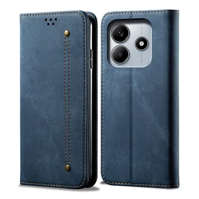 Immagine prodotto di Custodia per Xiaomi Redmi Note 14 5G, Custodia a portafoglio in pelle con chiusura magnetica e supporto Blu