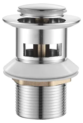 Immagine prodotto di Ibergrif M20503, kit di scarico a scomparsa con troppofilo, cromo, con piccolo coperchio