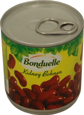 A can of Bonduelle kidney beans.