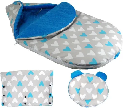 Produktbild von Gepolsterter Cossytoes-Bezug für Kinderwagenhalter mit Fußsack, Handwärmer und Kinderwagenkissen