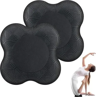 Produktbild von Kniekissen Anti-Rutsch für Yoga und Pilates - 20 x 20 cm Kniepolster Kniematte Knieschoner - Unterstützt das Knie beim Sport