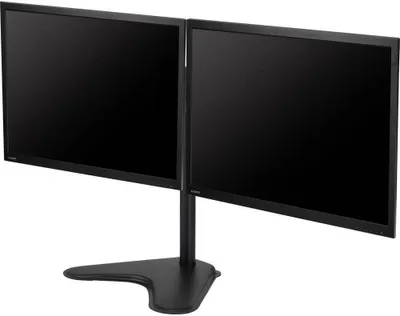 Produktbild von SpeaKa Professional Monitor-Standfuß SP-6644612 Secundus 2 Display(s) 33,0 cm (13) - 81,3 cm (32) Schwarz Neigbar, Sc