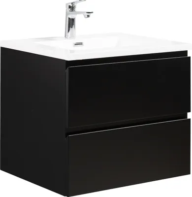 Immagine prodotto di Mobile da bagno Angela 60cm Nero Opaco - armadio mobiletto lavabo