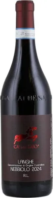 Produktbild von Ca del Baio Langhe Nebbiolo Red Label 2024 | Rotwein | Italien | 1 x 0,75 Liter