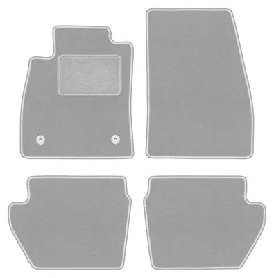 Produktbild von Fußmatten Automatten Velours Grau für Ford Fiesta MK8 2017- Set 4-tlg