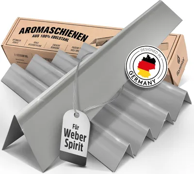Obrázok produktu pre Nerezové aroma tyče, 5 kusov, pre grily Weber Spirit 310/320/330, aroma lišty na grilovanie
