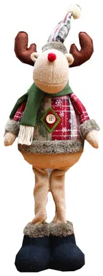 Obrázek produktu pro Vánoční dekorace Santa Claus, plyšová figurka – 48 x 18 cm