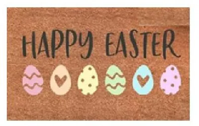 Produktbild von Fußmatte, Kokosfaser, Ostern, Ostereier 40x60